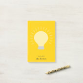 Heldere Oranje lamp voor docenten Post-it® Notes (Op bureau)