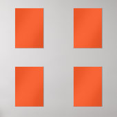 Heldere Oranje minimalistische solide achtergrond Muurkunst Sets (Voorkant)