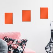 Heldere Oranje minimalistische solide achtergrond Muurkunst Sets (Woonkamer)