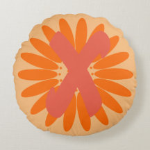 Heldere Oranje reuzenbloem monogram