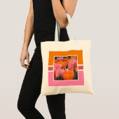 Heldere Oranje Roze Tulpen Persoonlijk Tote Bag (Voorkant (product))