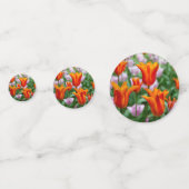 Heldere oranje tulpen in het park confetti (Voorkanten)