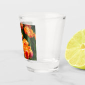 Heldere oranje tulpen in het park shot glas (Rechts)