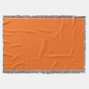 Heldere Oranje, vaste kleurenafdrukken Deken