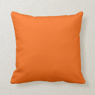 Heldere Oranje, vaste kleurenafdrukken Kussen