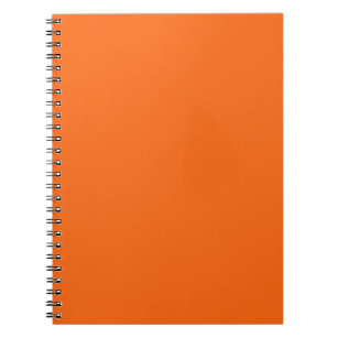 Heldere Oranje, vaste kleurenafdrukken Notitieboek