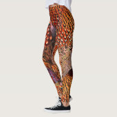 Heldere Oranje veer leggings (Links)