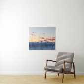 Heldere oranje wolken boven Triglav, Slovenië Wandkleed (In Situ (horizontaal))