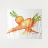 Heldere oranje wortel wandkleed (Voorkant (horizontaal))