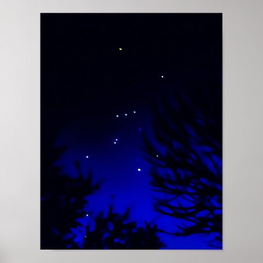 Heldere oriëntatie met Betelgeuse Star Poster (Voorkant)