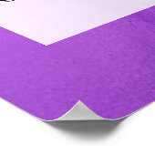 Heldere Paarse Abstracte Alcoholinkt Vloeistof Art Poster (Hoek)