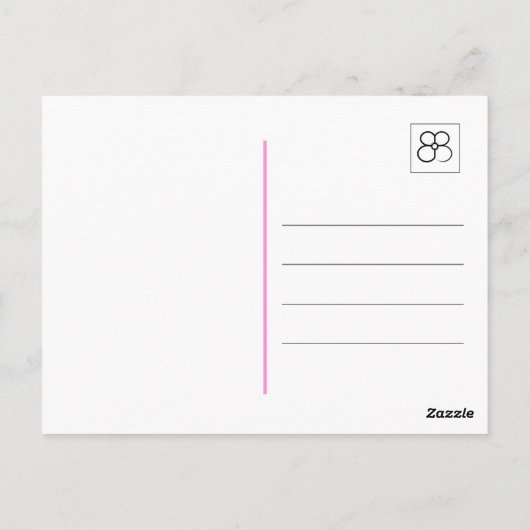 Heldere Paarse Coneflower Briefkaart (Achterkant)