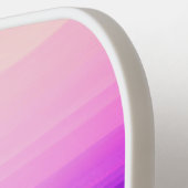 Heldere paarse en roze zonsondergangkleuren monogr pickleball paddle (Links Detail)