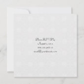 , heldere Paarse en zilverpost bruiloft Kaart (Achterkant)