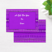 Heldere Paarse Gift labels Visitekaartjes (Bureau)