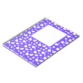 HELDERE PAARSE MET WITTE VALENTIJN LIEFDE HARTEN NOTITIEBOEK (Linkerzijde)