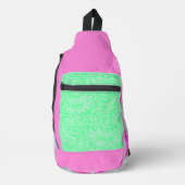 Heldere Paarse Mint Groene Pastel Sling Bag (Voorkant)