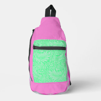 Heldere Paarse Mint Groene Pastel Sling Bag