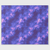 Heldere Paarse Nevel Nacht Hemel Buitenruimte Cadeaupapier (Vlak)
