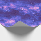 Heldere Paarse Nevel Nacht Hemel Buitenruimte Cadeaupapier (Hoek)