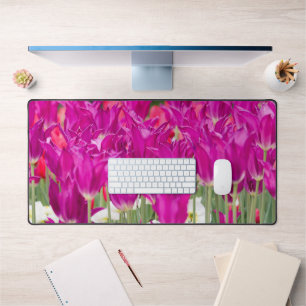 Heldere Paarse roze posies Bureaumat