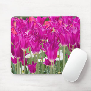 Heldere Paarse roze posies Muismat