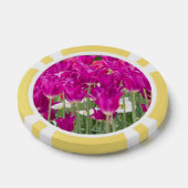 Heldere Paarse roze posies Poker Chips (Enkel)