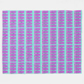 Heldere paarse ski's op blauw deken (Voorkant (Horizontaal))