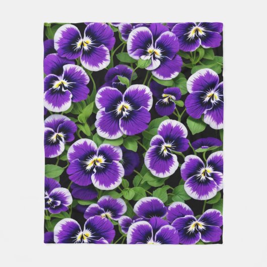 Heldere Paarse slipjes Fleece Deken (Voorkant)