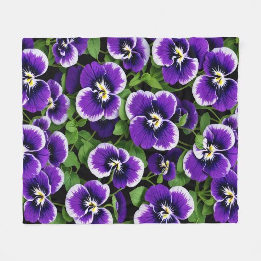 Heldere Paarse slipjes Fleece Deken (Voorkant (Horizontaal))