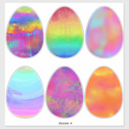 Heldere paaseieren sticker
