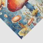 Heldere  paddenstoel retro geïnspireerd tissuepapier (Detail)