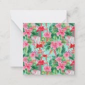 Heldere Palm Beach Kerst Presents Behuizing Notitiekaartje (Achterkant)