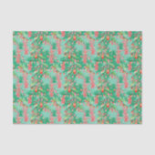 Heldere Palm Beach Kerstbomen en Lichten Tissuepapier (Voorkant)