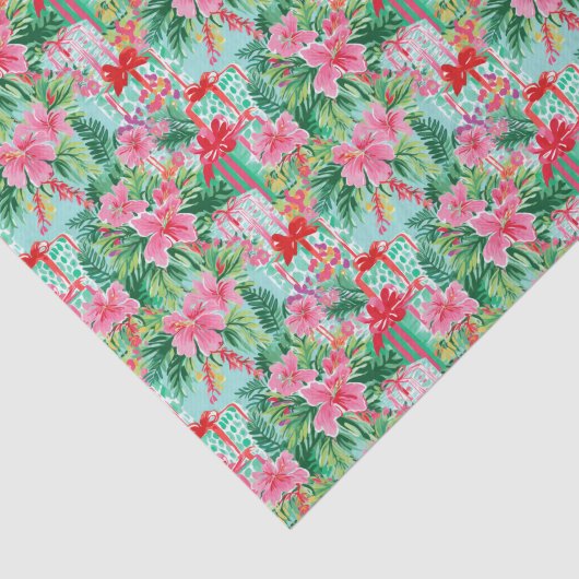 Heldere Palm Beach kerstcadeaus Tissuepapier (Detail)