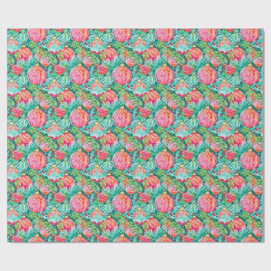 Heldere Palm Beach Kerstversieringen Cadeaupapier (Vlak)