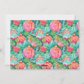 Heldere Palm Beach Kerstversieringen Foto Feestdagenkaart (Achterkant)