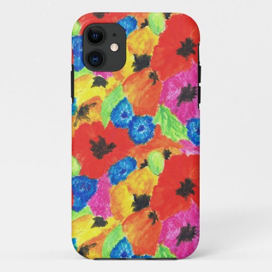Heldere papavers en cornbloemen iPhone 5 Hoesje (Achterkant)