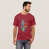 heldere papegaai t-shirt (Voorkant volledig)