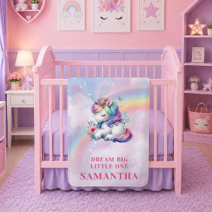 Heldere Pastel Eenhoorn Magische Dag Baby Deken Gi