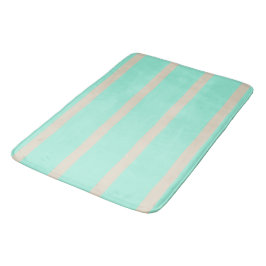 Heldere pastelblauwe en grijze gestreepte lijnen badmat