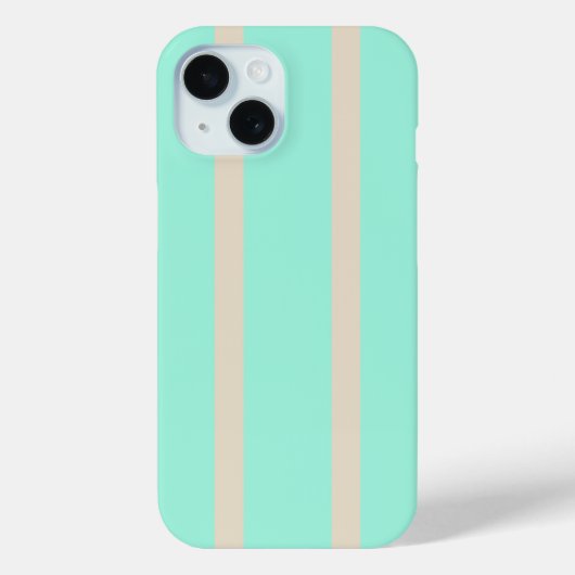 Heldere pastelblauwe en grijze gestreepte lijnen Case-Mate iPhone case (Achterkant)