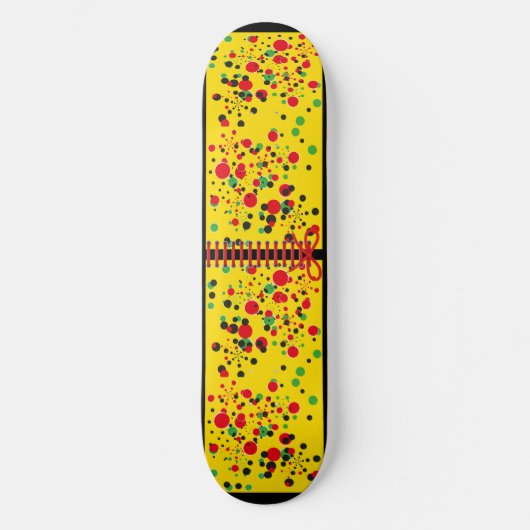 Heldere poka Dots. Persoonlijk Skateboard (Voorkant)