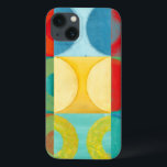 Heldere Pop met cirkels en vierkantjes iPhone 13 Hoesje<br><div class="desc">Fluorescent is niet meer alleen voor licht,  zoals dit wonderlijk heldere kunstwerk van de pop aantoont. Deze afdruk is een berg vierkante rasters met gekleurde cirkels binnenin. Als je van abstracte kunst houdt,  hou je van deze afdruk!</div>