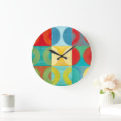 Heldere Pop met cirkels en vierkantjes Grote Klok (Huis)