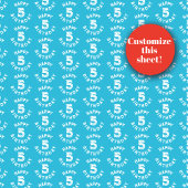 Heldere Primaire Kleur Kinder Taart & Snoep Inpakpapier Vel