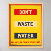 Heldere primaire kleuren, verspil geen water