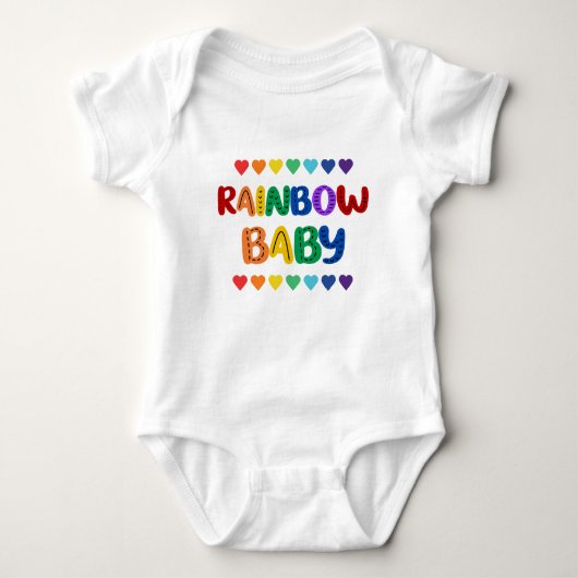 Heldere "Rainbow Baby" Design Baby Bodysuit (Voorkant)