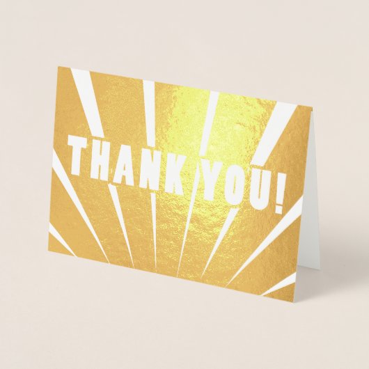 Heldere Rays | Dank u wel! Folie Kaarten (Voorkant)