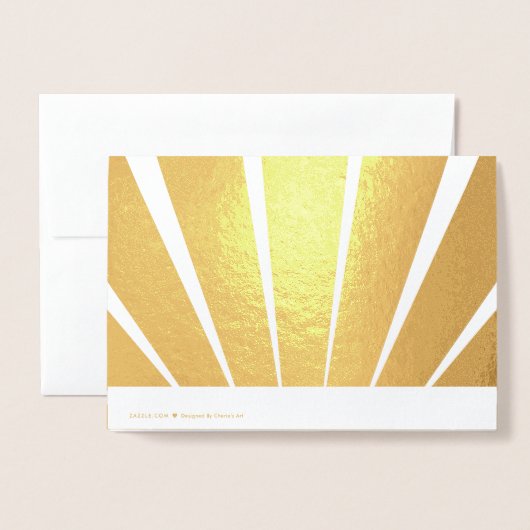 Heldere Rays | Dank u wel! Folie Kaarten (Met envelop)